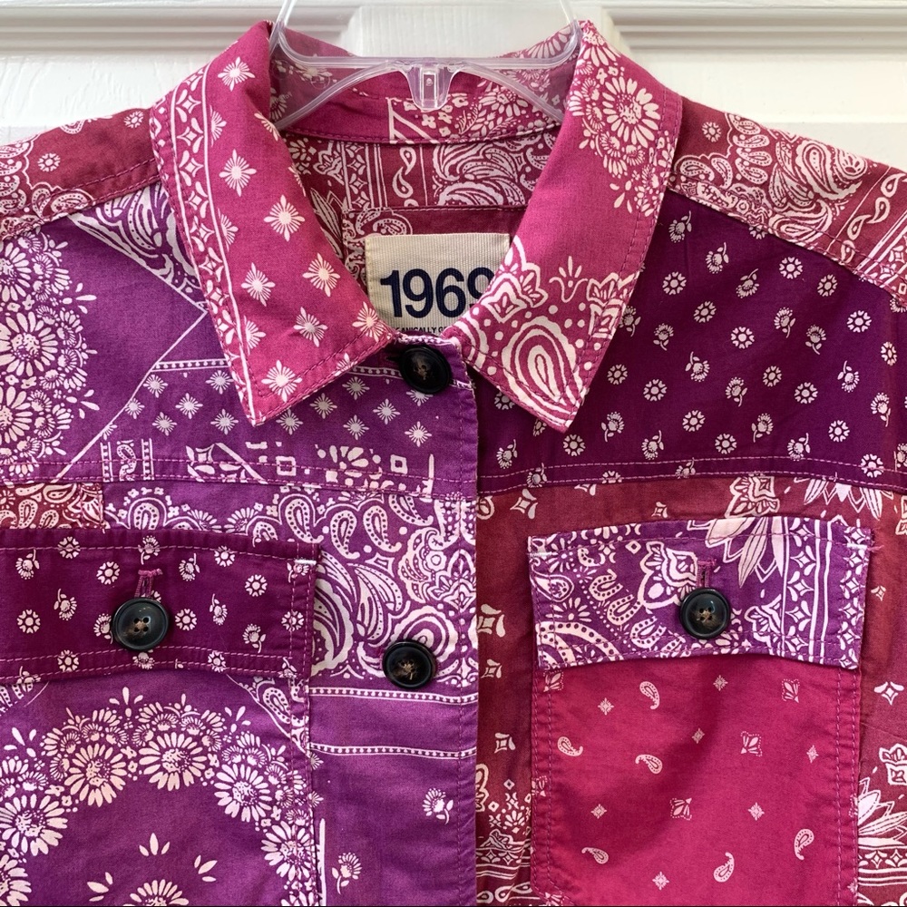 Gap The 1969 Collection Patchwork Bandana Print L… - image 5